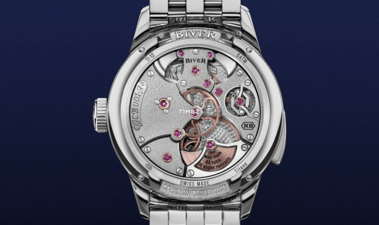 Biver,Minute repeater 42mm,42mm,Titanium,Blue,Automatic,Tourbillon,Minute Repeater,Carillon tourbillon Sodalite openwork