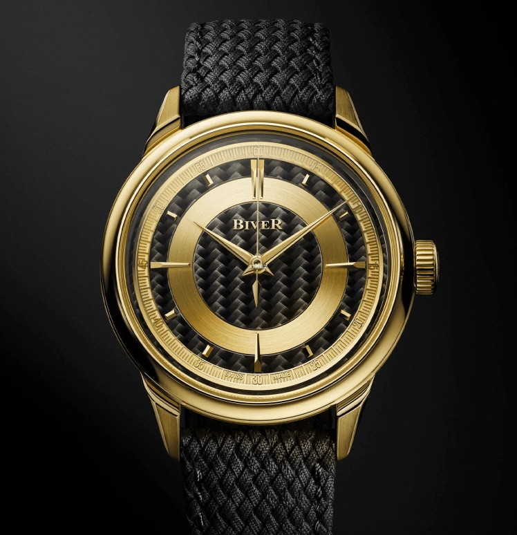 Biver,Micro-rotor 39mm,39mm,Yellow Gold,Black,Gold,Automatic,65hours,In-house Caliber,Automatique Atelier Series Carbon Edition