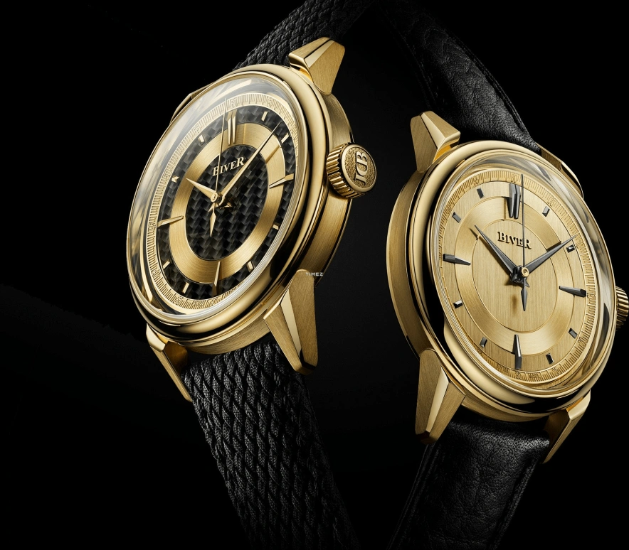 Biver,Micro-rotor 39mm,39mm,Yellow Gold,Black,Gold,Automatic,65hours,In-house Caliber,Automatique Atelier Series Carbon Edition