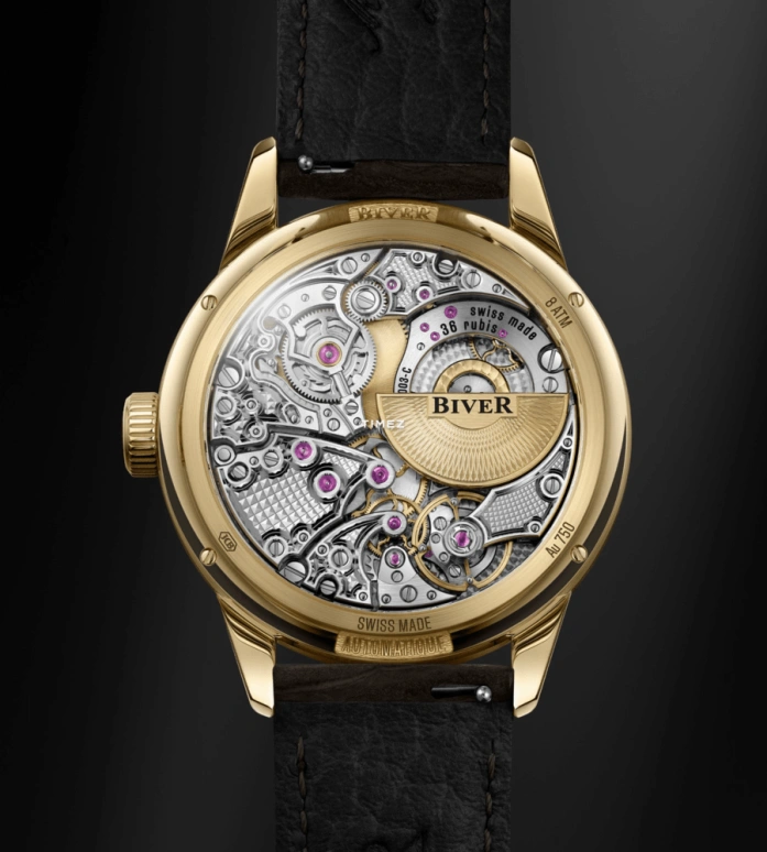 Biver,Micro-rotor 39mm,39mm,Yellow Gold,Gold,Automatic,65hours,In-house Caliber,Automatique Yellow Gold