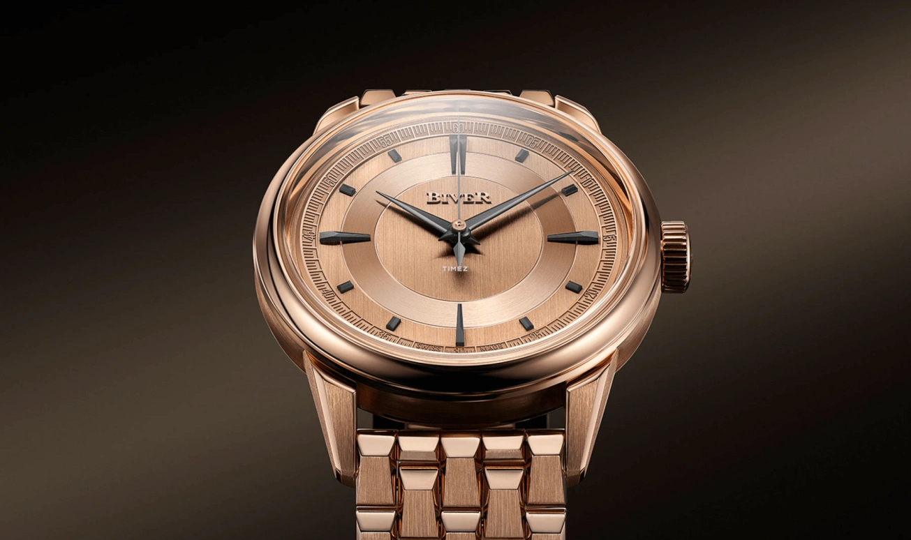 Biver,Micro-rotor 39mm,39mm,Rose Gold,Automatic,65hours,In-house Caliber,Automatique Rose Gold