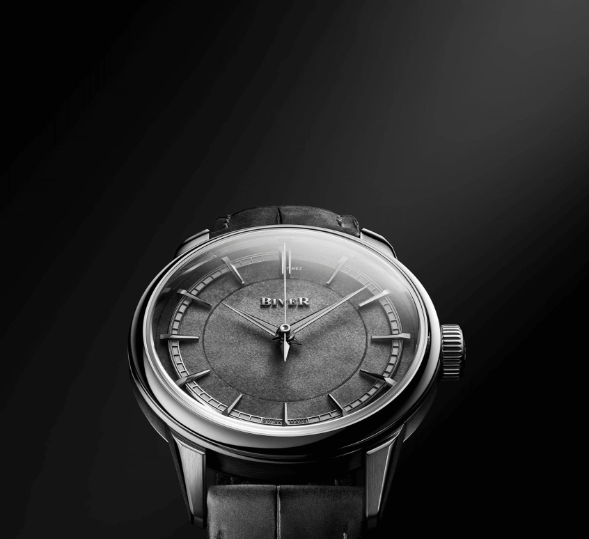 Biver,Landmark timepieces 39mm,39mm,Platinum,Coal Gray,Automatic,65hours,In-house Caliber,Automatique Atelier Series Obsidian