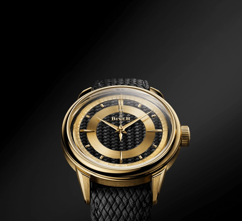 Biver,Micro-rotor 39mm,39mm,Yellow Gold,Black,Gold,Automatic,65hours,In-house Caliber,Automatique Atelier Series Carbon Edition