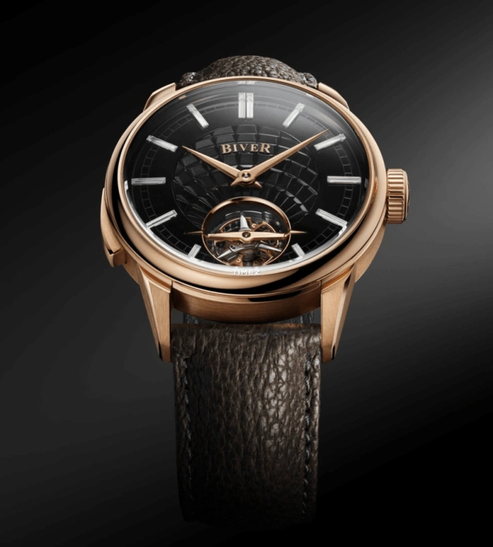 Biver,Minute repeater 42mm,42mm,Rose Gold,Black,Automatic,Tourbillon,Minute Repeater,Carillon Tourbillon Black Obsidian