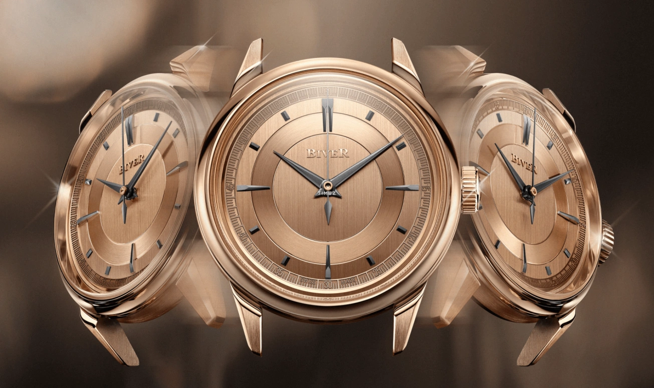 Biver,Micro-rotor 39mm,39mm,Rose Gold,Automatic,65hours,In-house Caliber,Automatique Rose Gold