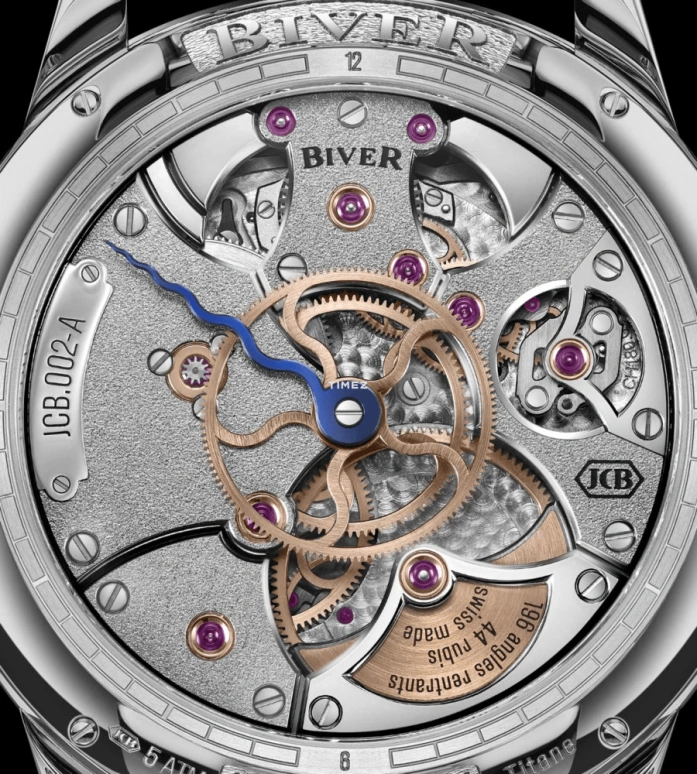 Biver,Landmark timepieces 42mm,42mm,Titanium,Multi-Color,Blue,Black,Automatic,Tourbillon,Minute Repeater,Carillon tourbillon catharsis
