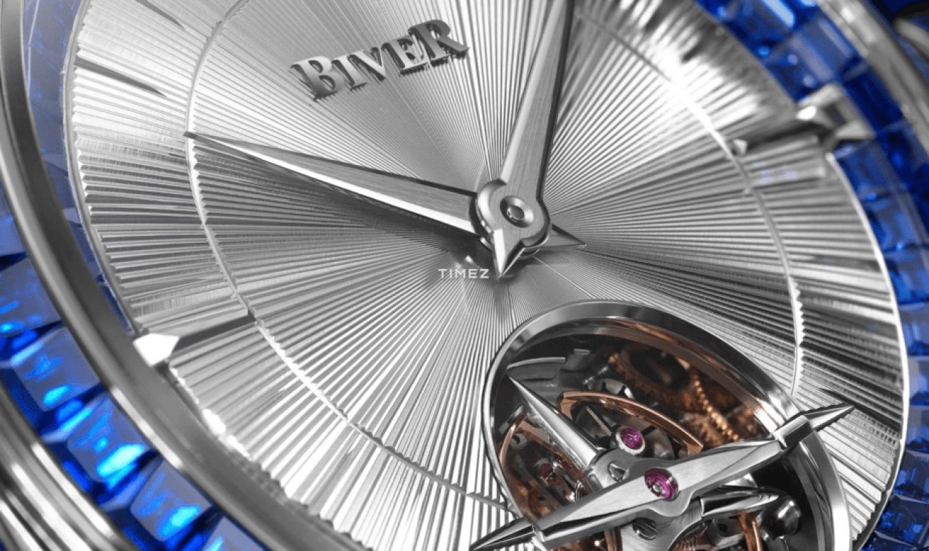 Biver,Minute repeater 43mm,43mm,White Gold,Silver,Automatic,Tourbillon,Minute Repeater,Carillon Tourbillon Deep blue