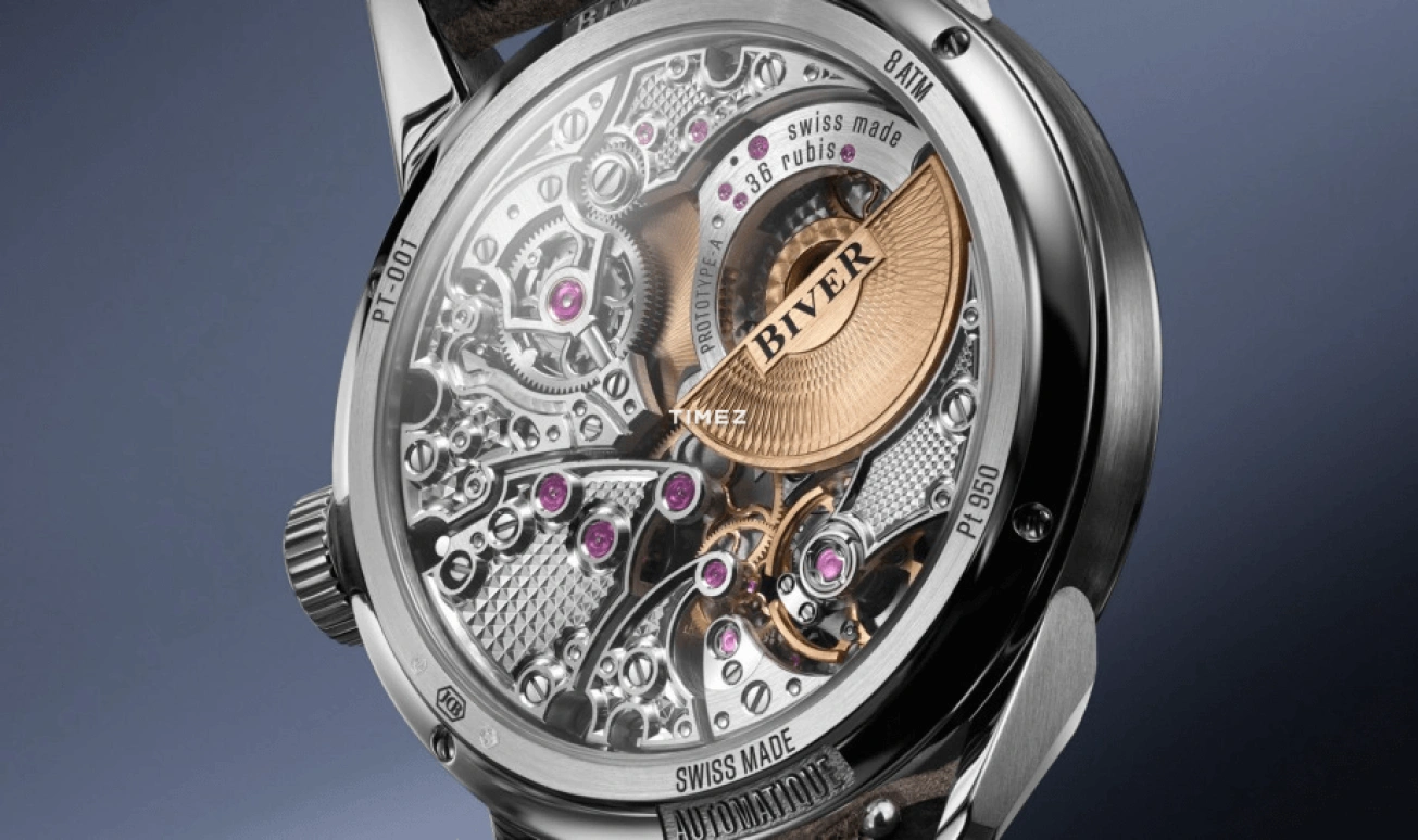 Biver,Micro-rotor 39mm,39mm,Platinum,Silver,Automatic,65hours,In-house Caliber,Automatique Platinum