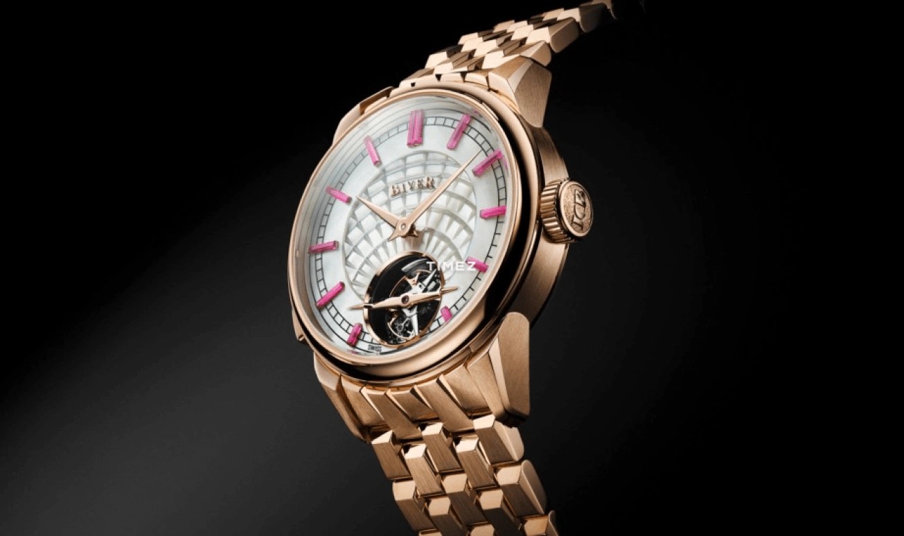 Biver,Minute repeater 42mm,42mm,Rose Gold,White,Automatic,Tourbillon,Minute Repeater,Carillon tourbillon Desert rose