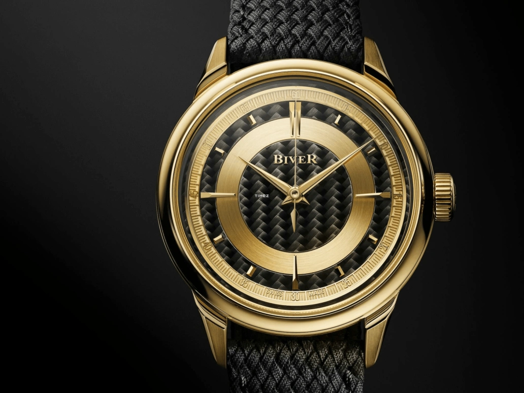 Biver,Micro-rotor 39mm,39mm,Yellow Gold,Black,Gold,Automatic,65hours,In-house Caliber,Automatique Atelier Series Carbon Edition