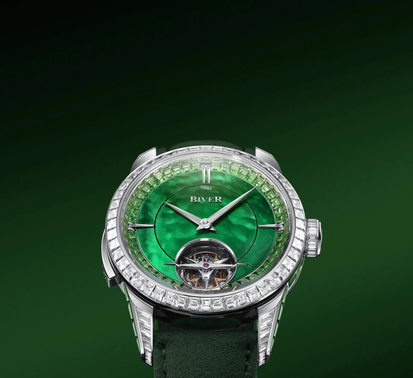 Biver,Minute repeater 43mm,43mm,White Gold,Green,Automatic,Tourbillon,Minute Repeater,Carillon tourbillon tsavorite