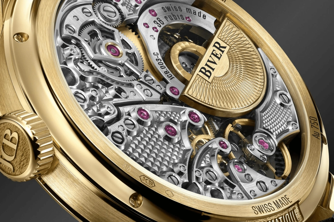 Biver,Micro-rotor 39mm,39mm,Yellow Gold,Black,Gold,Automatic,65hours,In-house Caliber,Automatique Atelier Series Carbon Edition
