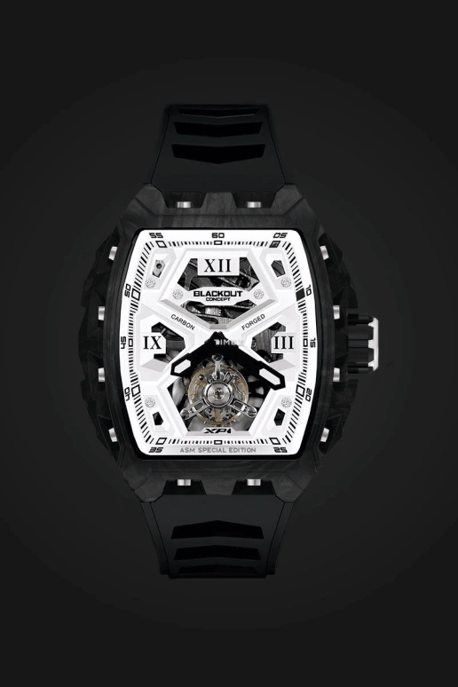 Blackout Concept,XP1 44x52mm,44x52mm,Forged Carbon,White,Handwound,Tourbillon,Sapphire,Tourbillon-Allan Saint-Maximin