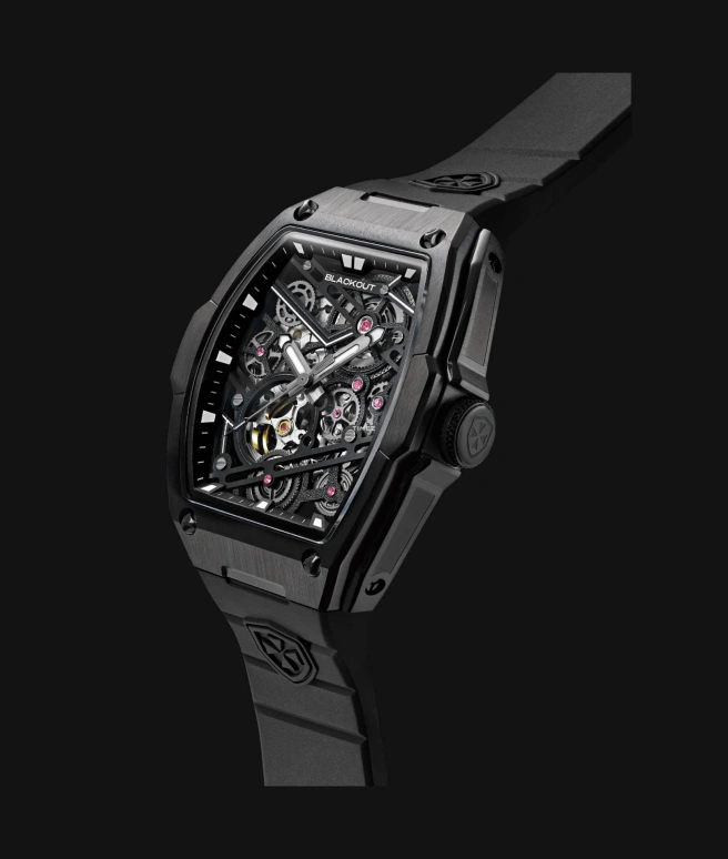 Blackout Concept,FL-One 44.60x52mm,44.60x52mm,Stainless Steel,Black,Automatic,42hours,Sapphire,Crystal Glass,FL,FL-One Black
