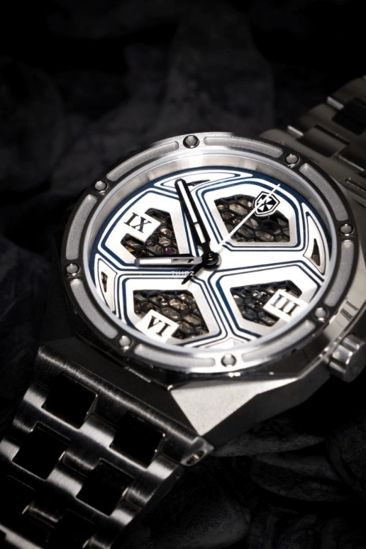 Blackout Concept,ETERNAL 41mm,41mm,Stainless Steel,Skeleton,Silver,Grey,Automatic,41hours,Sapphire,Aria