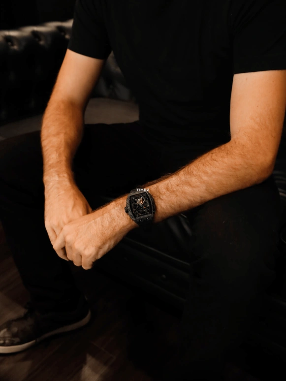 Blackout Concept,XP1 44x52mm,44x52mm,Forged Carbon,Black,Handwound,Tourbillon,Sapphire,Tourbillon Romain Monti
