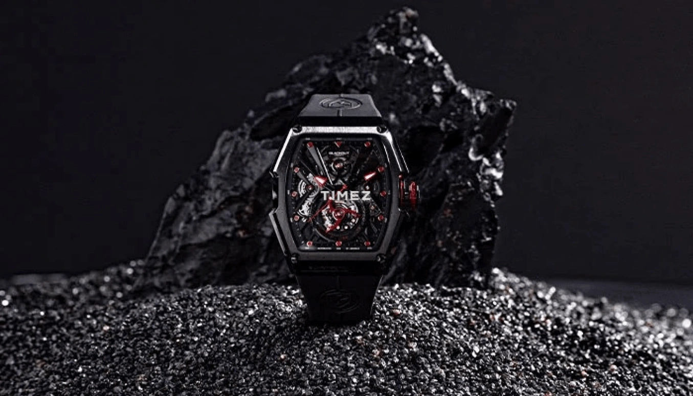 Blackout Concept,P-Series 44x53mm,44x53mm,Stainless Steel,Black,Skeleton,Automatic,42hours,Sapphire,P,P-One R