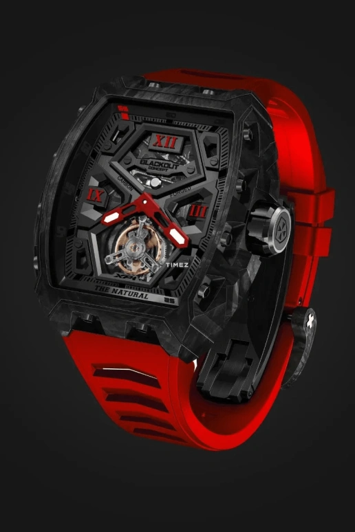 Blackout Concept,XP1 44x52mm,44x52mm,Forged Carbon,Black,Skeleton,Handwound,Tourbillon,Sapphire,Tourbillon-Mike James