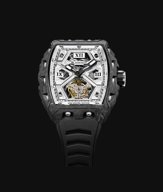 Blackout Concept,XP1 44x52mm,44x52mm,Forged Carbon,White,Handwound,Tourbillon,Sapphire,Allan Saint Maximin