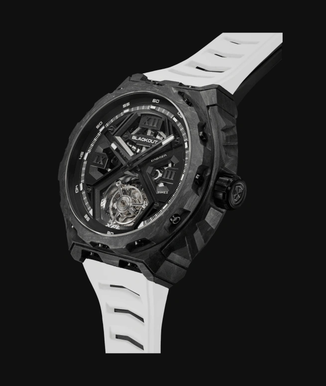 Blackout Concept,XPE 42.50mm,42.50mm,Forged Carbon,Black,Automatic,Tourbillon,Sapphire,Crystal Glass,XPE Tourbillon Black