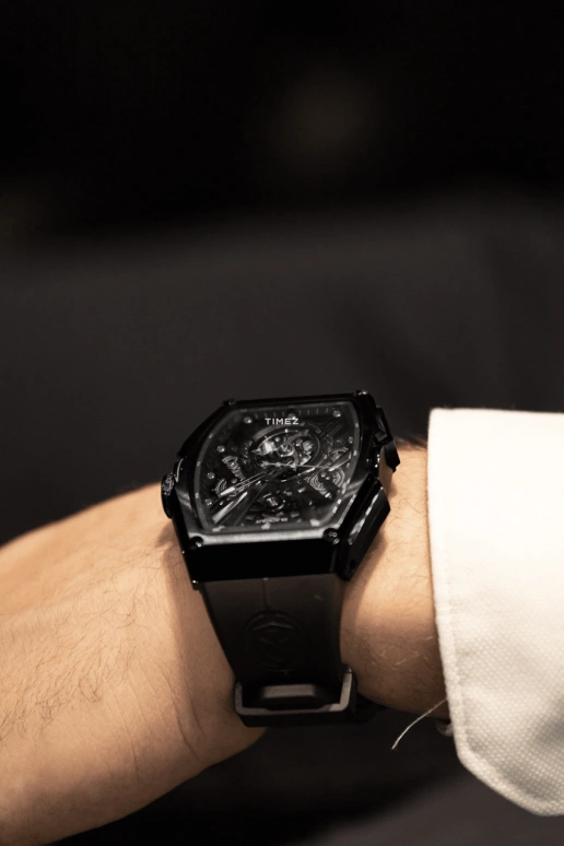 Blackout Concept,P-Series 44x53mm,44x53mm,Stainless Steel,Black,Skeleton,Automatic,42hours,Sapphire,Black P,Black P-One