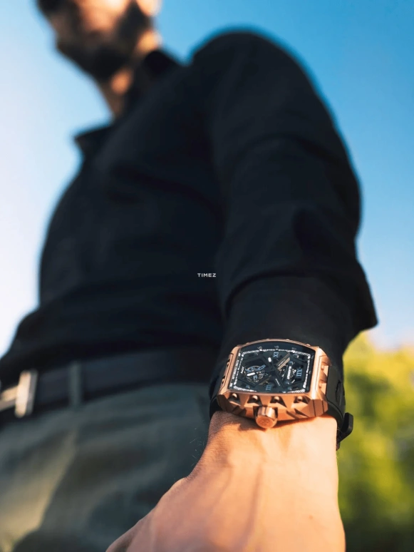 Blackout Concept,XP1 44x52mm,44x52mm,Titanium,Black,Handwound,Tourbillon,Sapphire,Crystal Glass,Tourbillon TI Rose Gold