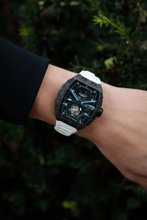 Blackout Concept,XP1 44x52mm,44x52mm,Forged Carbon,Black,Blue,Skeleton,Handwound,Tourbillon,Sapphire,Tourbillon LT Frozen Blue