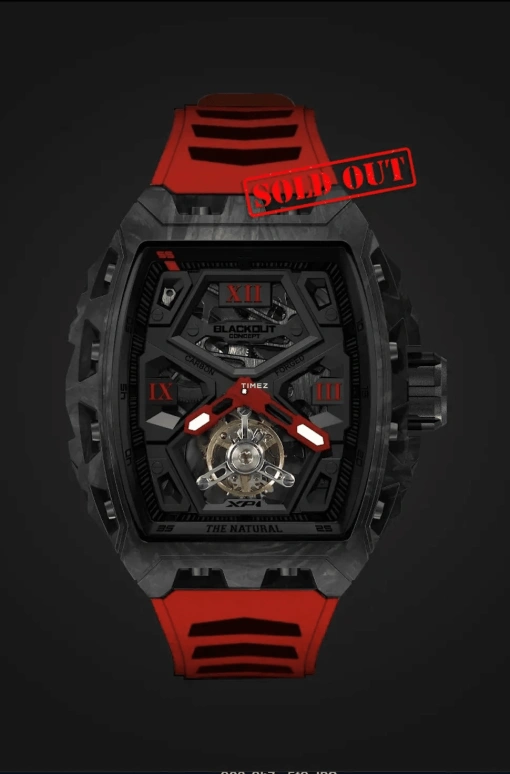 Blackout Concept,XP1 44x52mm,44x52mm,Forged Carbon,Black,Skeleton,Handwound,Tourbillon,Sapphire,Tourbillon-Mike James
