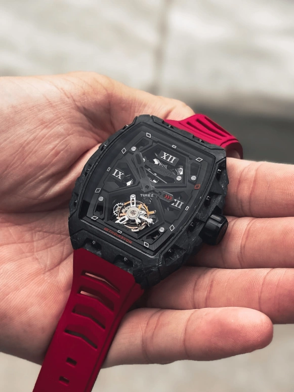Blackout Concept,XP1 44x52mm,44x52mm,Forged Carbon,Black,Handwound,Tourbillon,Sapphire,Tourbillon Romain Monti