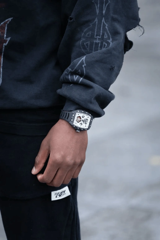 Blackout Concept,XP1 44x52mm,44x52mm,Forged Carbon,White,Handwound,Tourbillon,Sapphire,Tourbillon-Allan Saint-Maximin