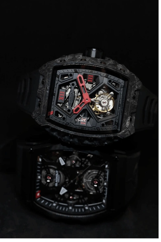 Blackout Concept,XP1 44x52mm,44x52mm,Forged Carbon,Black,Skeleton,Handwound,Tourbillon,Sapphire,Tourbillon-Mike James