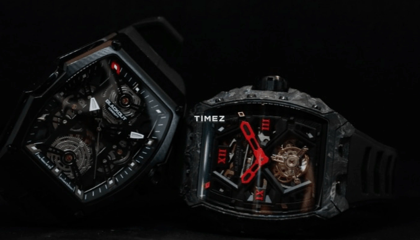 Blackout Concept,XP1 44x52mm,44x52mm,Forged Carbon,Black,Skeleton,Handwound,Tourbillon,Sapphire,Tourbillon-Mike James