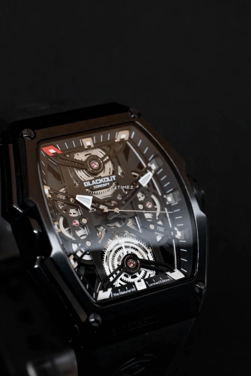 Blackout Concept,P-Series 44x53mm,44x53mm,Stainless Steel,Black,Skeleton,Automatic,42hours,Sapphire,P,P-One Mike James