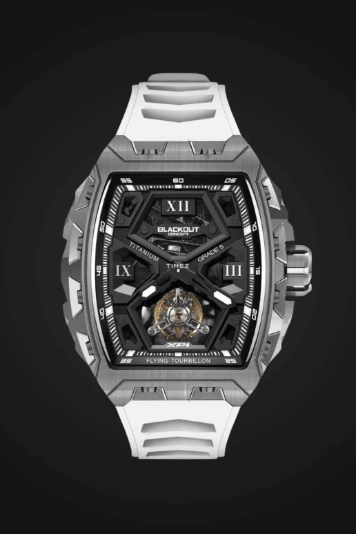 Blackout Concept,XP1 44x52mm,44x52mm,Titanium,Black,Skeleton,Handwound,Tourbillon,Sapphire,Tourbillon Ti