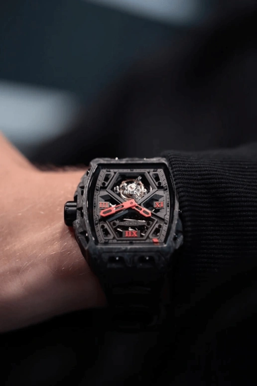 Blackout Concept,XP1 44x52mm,44x52mm,Forged Carbon,Black,Skeleton,Handwound,Tourbillon,Sapphire,Tourbillon-Mike James