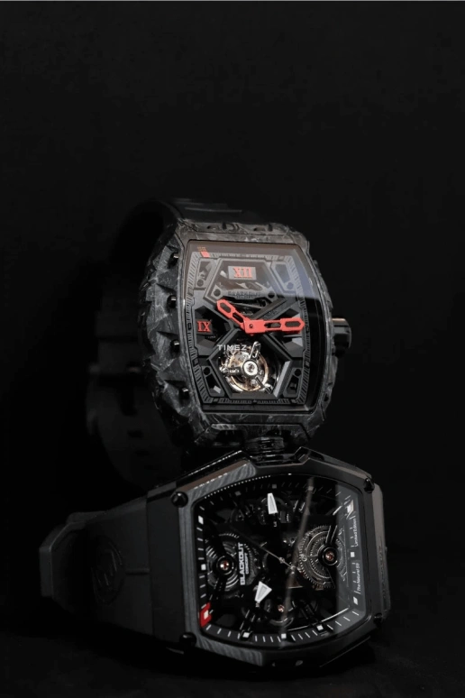 Blackout Concept,XP1 44x52mm,44x52mm,Forged Carbon,Black,Skeleton,Handwound,Tourbillon,Sapphire,Tourbillon-Mike James