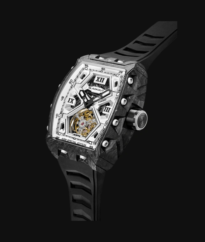 Blackout Concept,XP1 44x52mm,44x52mm,Forged Carbon,White,Handwound,Tourbillon,Sapphire,Allan Saint Maximin