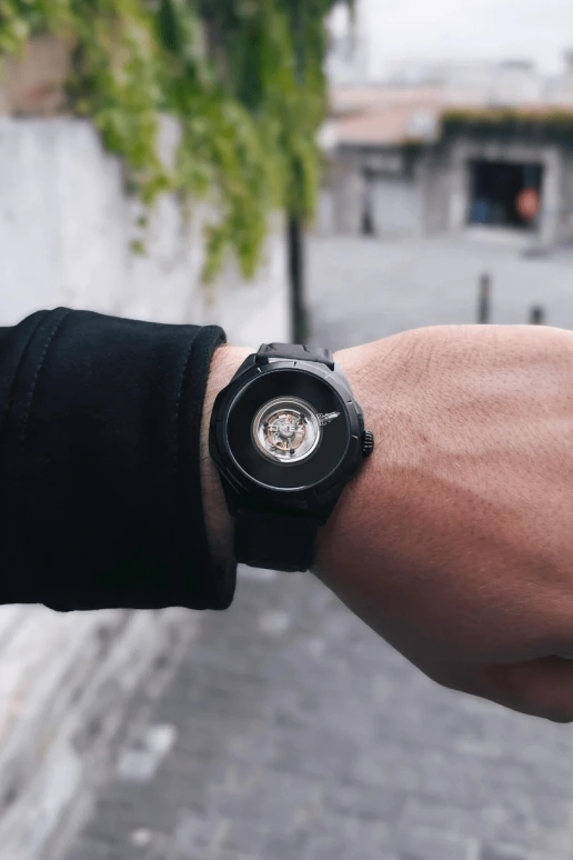 Blackout Concept,Wormhole 41.50mm,41.50mm,Stainless Steel,Black,Handwound,Tourbillon,38hours,The Wormhole