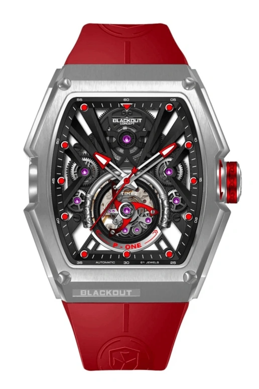 Blackout Concept,P-Series 44x53mm,44x53mm,Stainless Steel,Skeleton,Automatic,42hours,Hardlex,P,P-One S