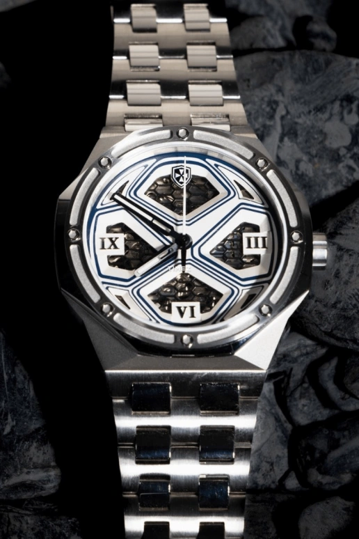 Blackout Concept,ETERNAL 41mm,41mm,Stainless Steel,Skeleton,Silver,Grey,Automatic,41hours,Sapphire,Aria