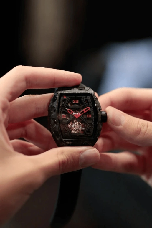 Blackout Concept,XP1 44x52mm,44x52mm,Forged Carbon,Black,Skeleton,Handwound,Tourbillon,Sapphire,Tourbillon-Mike James