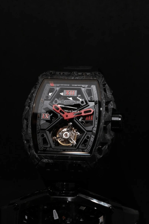 Blackout Concept,XP1 44x52mm,44x52mm,Forged Carbon,Black,Skeleton,Handwound,Tourbillon,Sapphire,Tourbillon-Mike James
