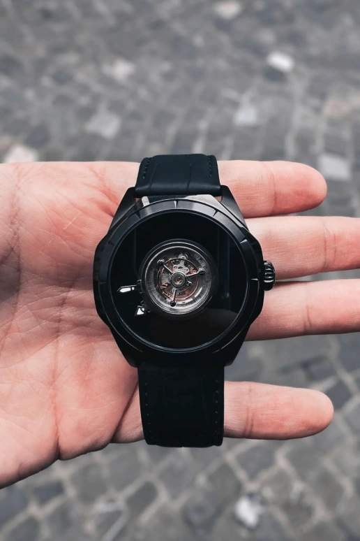 Blackout Concept,Wormhole 41.50mm,41.50mm,Stainless Steel,Black,Handwound,Tourbillon,38hours,The Wormhole