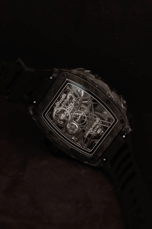 Blackout Concept,XP1 44x52mm,44x52mm,Forged Carbon,Black,Skeleton,Handwound,Tourbillon,Sapphire,Tourbillon-Mike James