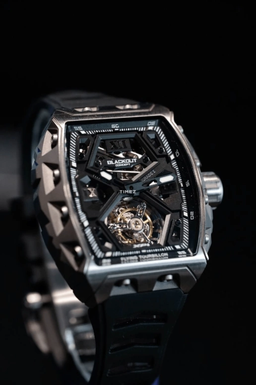 Blackout Concept,XP1 44x52mm,44x52mm,Titanium,Black,Skeleton,Handwound,Tourbillon,Sapphire,Tourbillon Ti