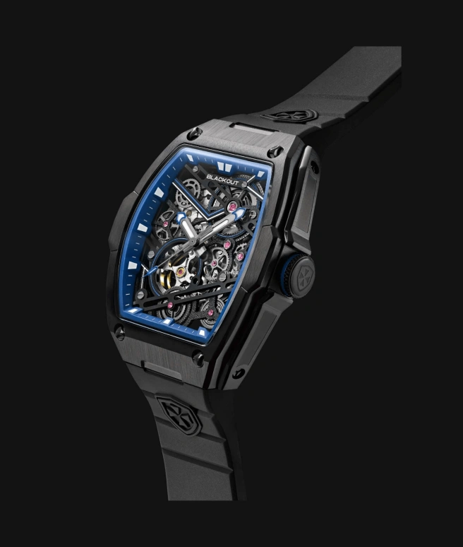 Blackout Concept,FL-One 44.60x52mm,44.60x52mm,Stainless Steel,Blue,Automatic,42hours,Sapphire,Crystal Glass,FL,FL-One B