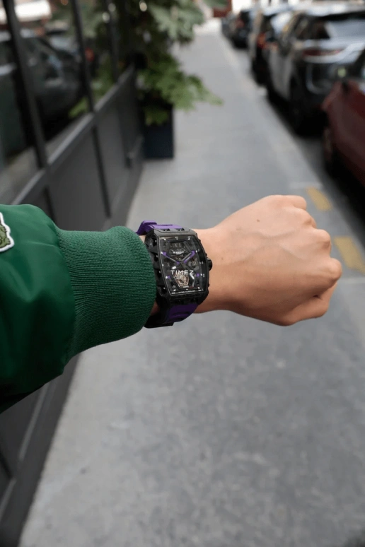 Blackout Concept,XP1 44x52mm,44x52mm,Forged Carbon,Purple,Black,Skeleton,Handwound,Tourbillon,Sapphire,Tourbillon LT Ultraviolet