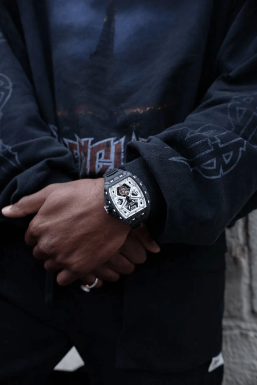 Blackout Concept,XP1 44x52mm,44x52mm,Forged Carbon,White,Handwound,Tourbillon,Sapphire,Tourbillon-Allan Saint-Maximin