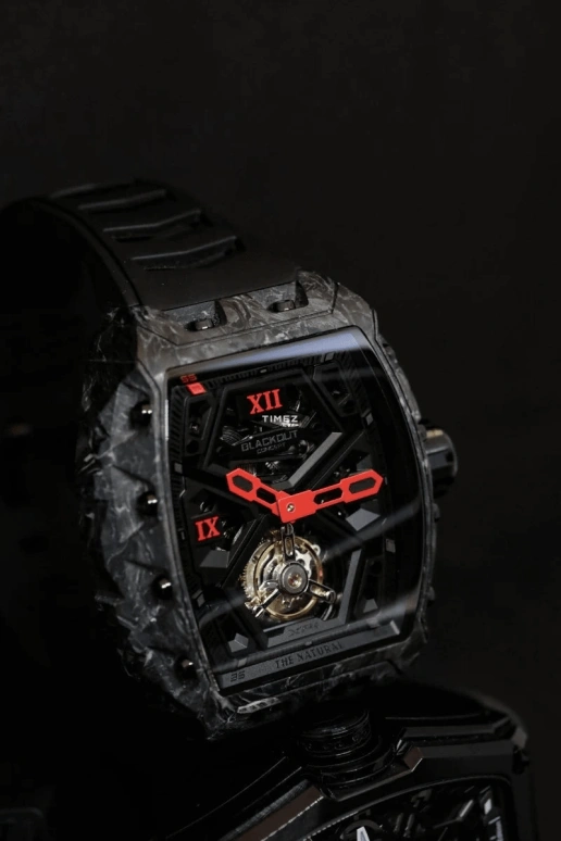 Blackout Concept,XP1 44x52mm,44x52mm,Forged Carbon,Black,Skeleton,Handwound,Tourbillon,Sapphire,Tourbillon-Mike James