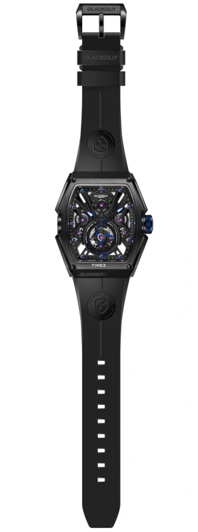 Blackout Concept,P-Series 44x53mm,44x53mm,Stainless Steel,Skeleton,Black,Automatic,42hours,Sapphire,P,P-One B